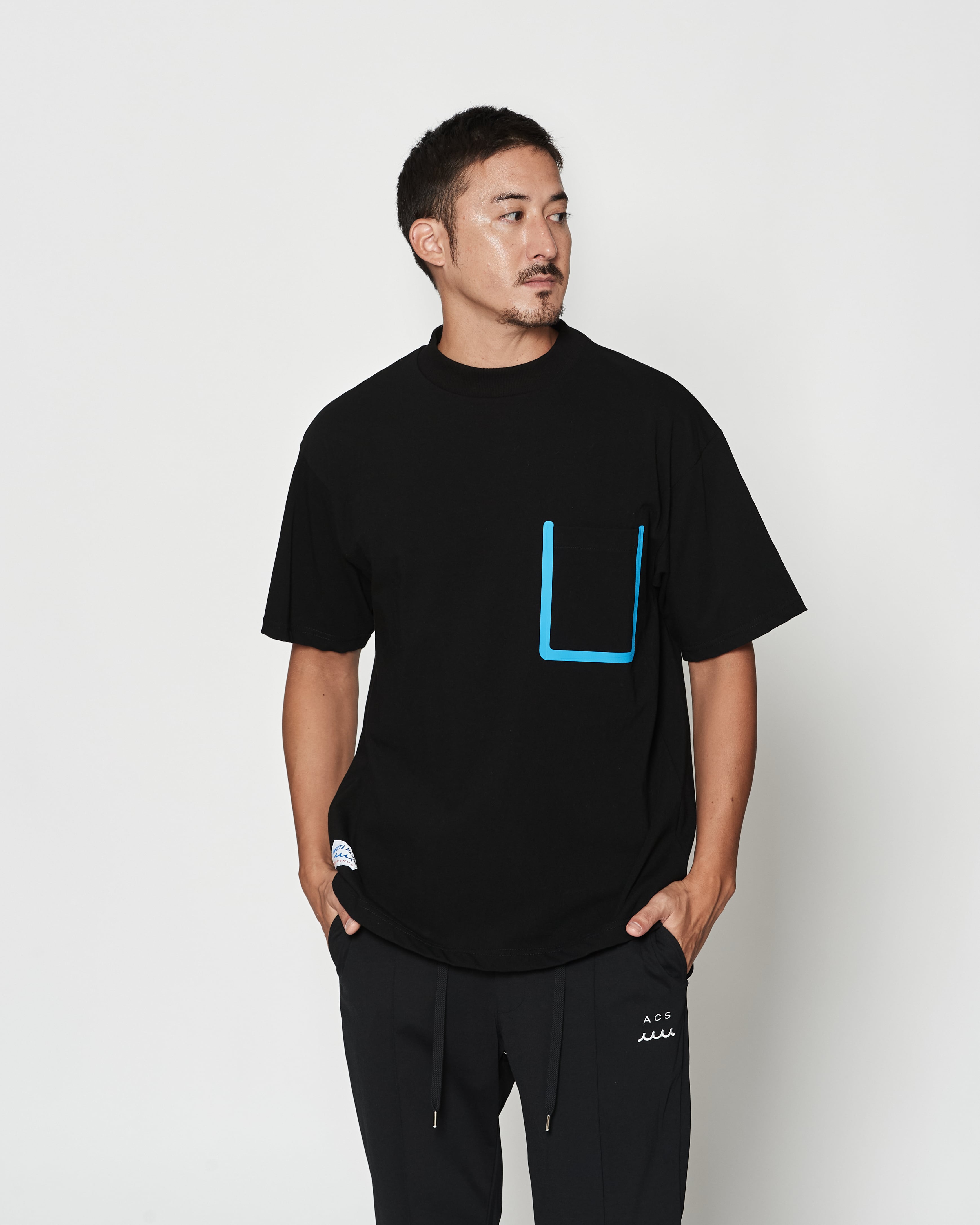 muta MARINE × ACANTHUS モックネックポケットTシャツ | ACANTHUS