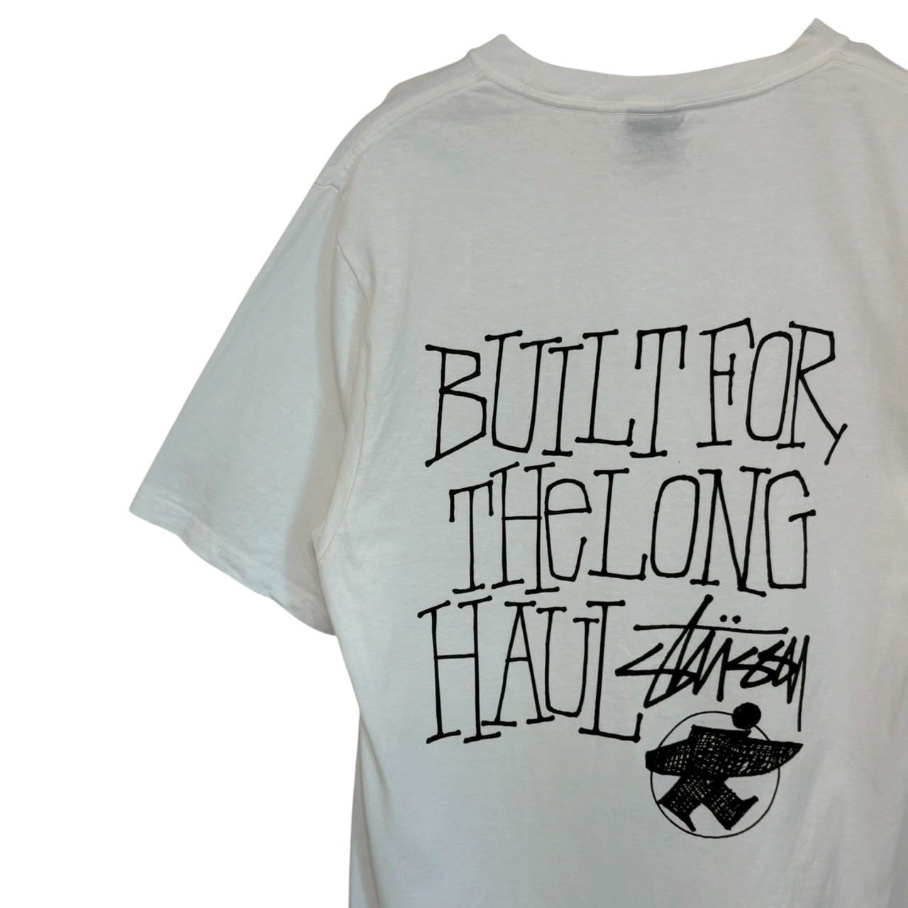 stussy ステューシー Tシャツ S バックロゴ プリント サーフマン