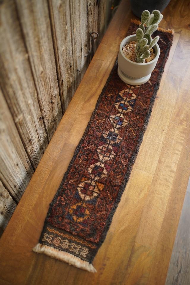 【1059】Vintage Afghan Baluch runner rug 1970's