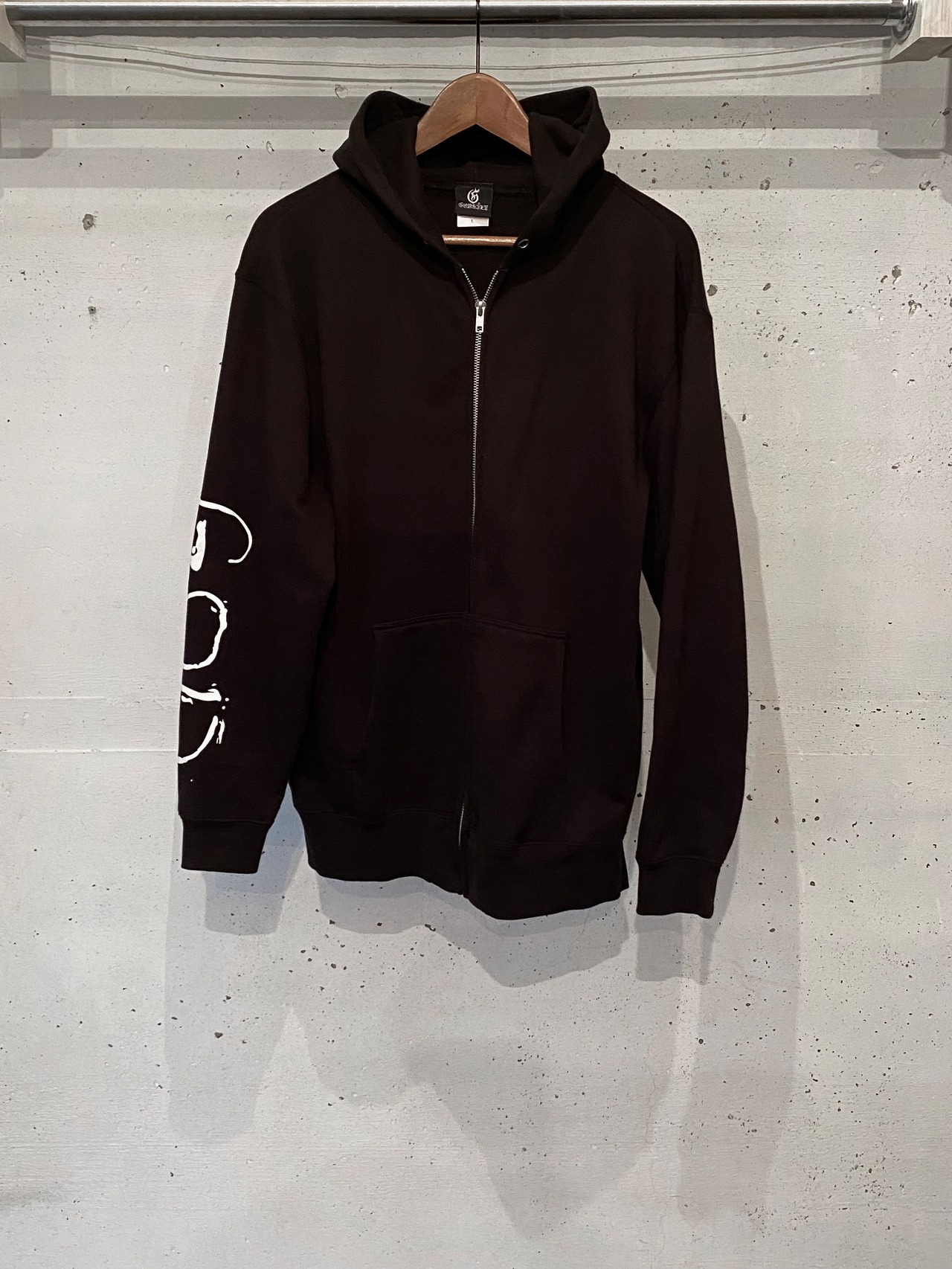 GODSIZE 2024 ROSE RELAXED FIT ZIP HOODIE [BLACK]