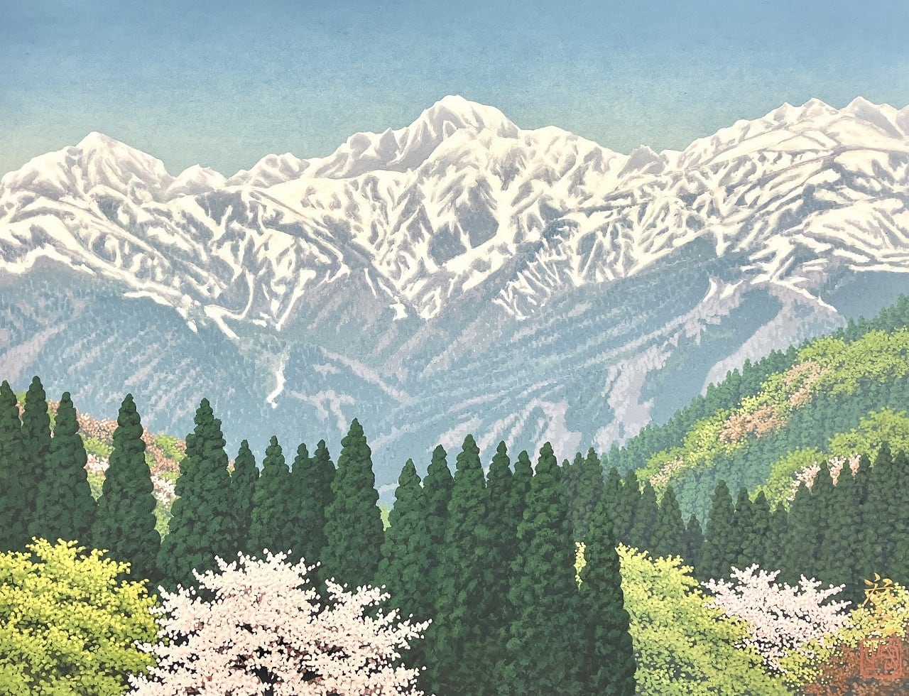 春の北アルプス