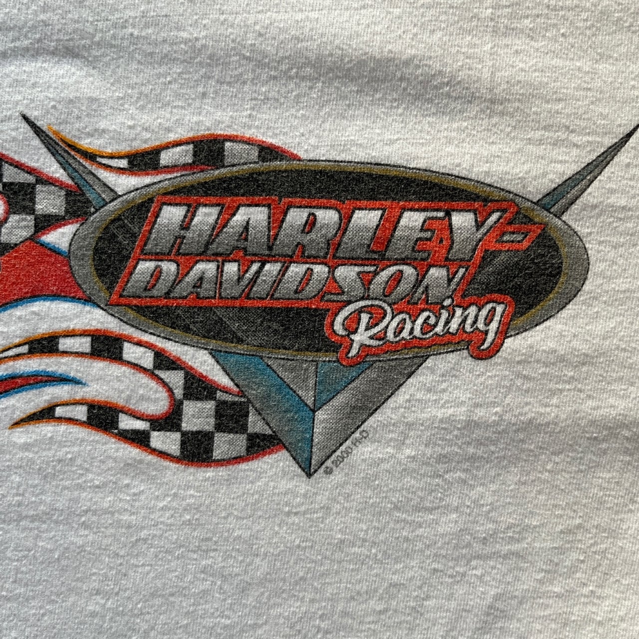 Harley Davidson 2000 Checker Flame L/S Tee | Vintage High Line