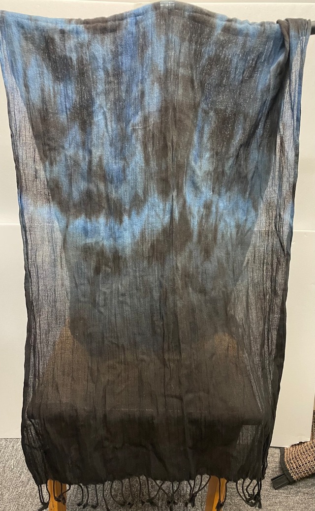 泥藍染めストール/60×180cm[ads601-80]送料無料