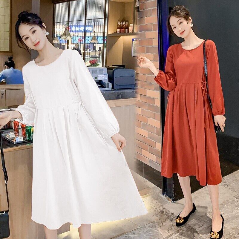 【新作】【送料無料】 2020年のマタニティドレスビーと初春のミッドロングバージョンの後 スプリング 春物 AL expec361416250522