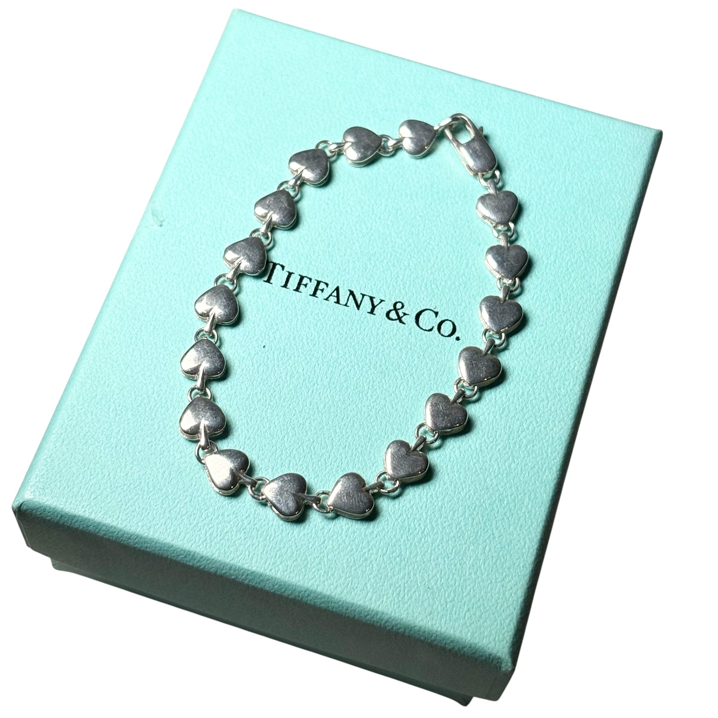 vintage TIFFANY silver × k18 hook design bracelet “hook&eye