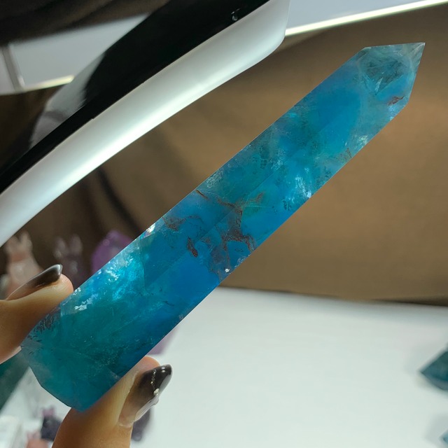 8.ブルー×グリーン グラデーションフローライトポイント