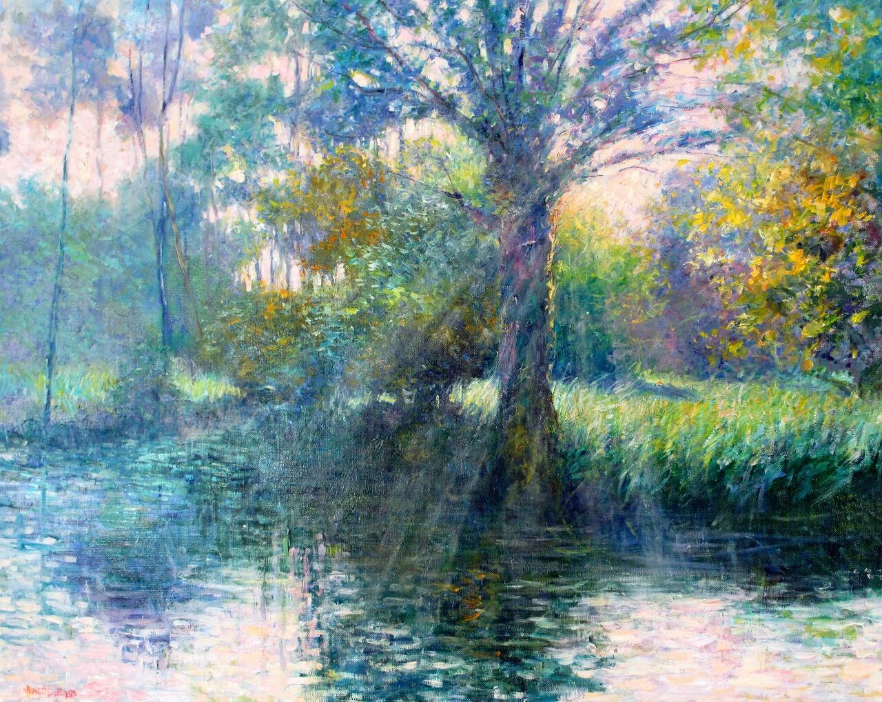 早朝セムノン川の柔かい陽射し | Gentle Sunshine〜early morning the River Semnon