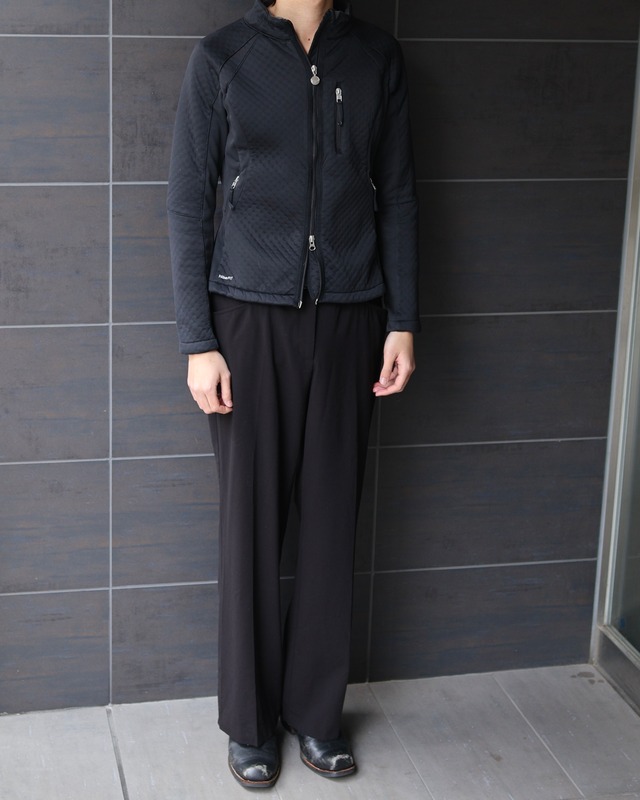 Short length double zip top
