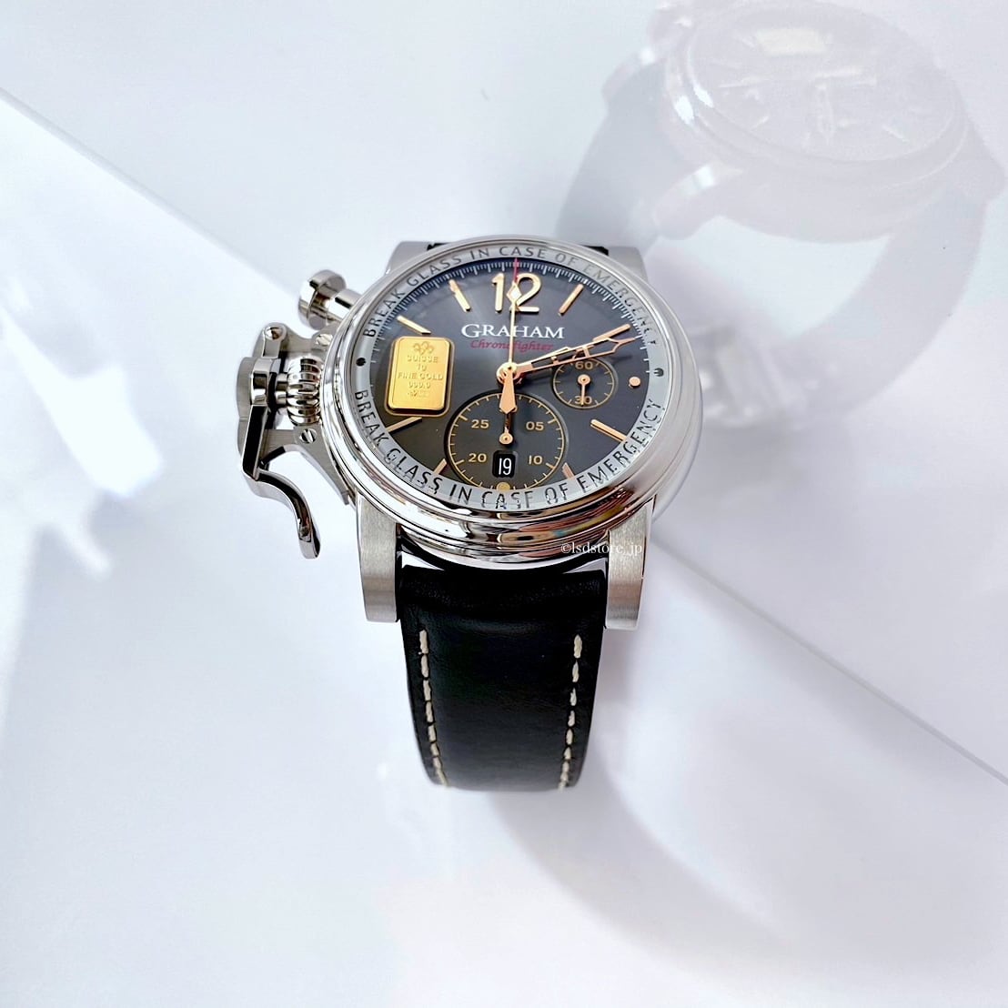 【GRAHAM グラハム】Chronofighter Vintage Lim Emergency Gold クロノファイターヴィンテージ エマージェンシーゴールド（グレー） 世界限定25本／国内正規品 腕時計