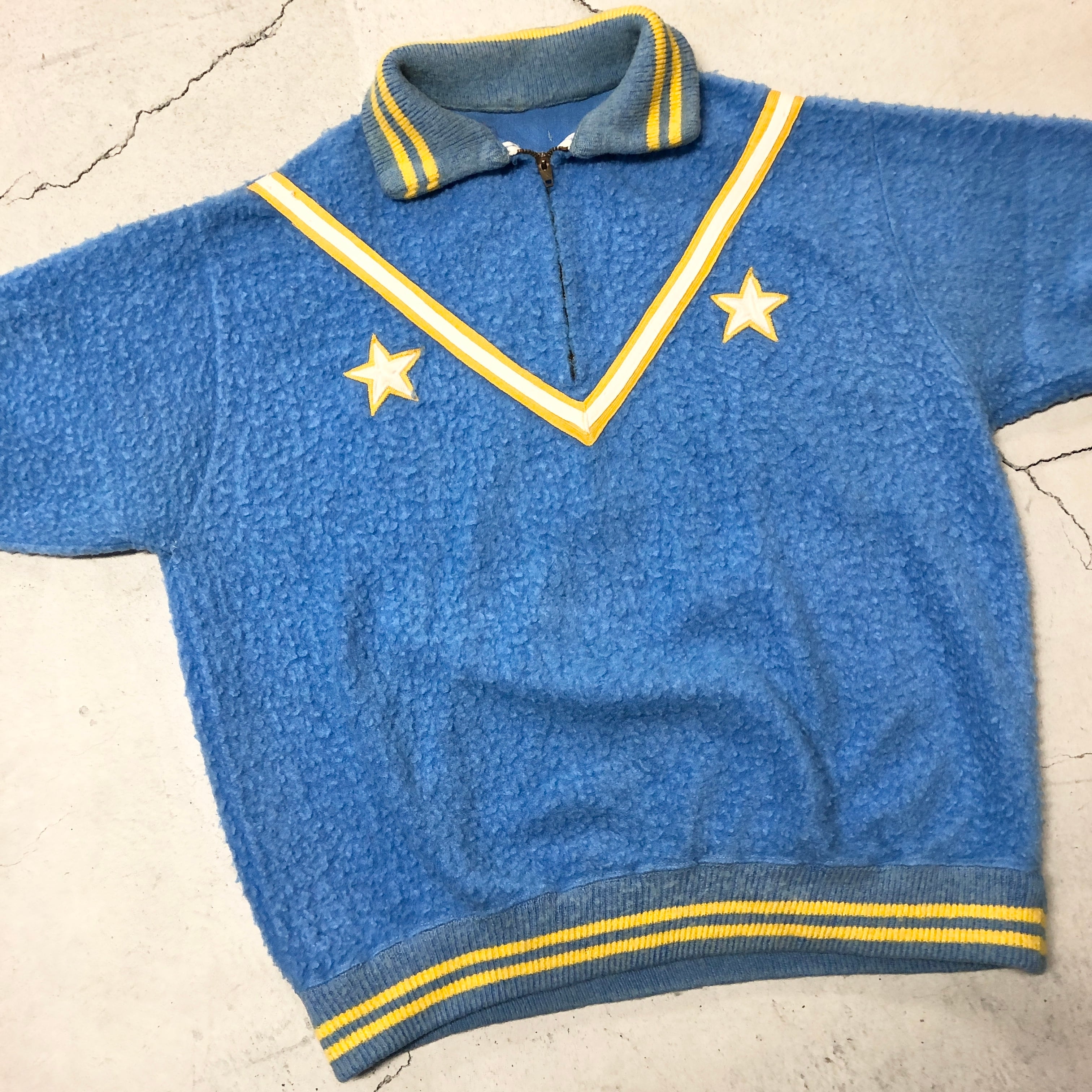 ⊕1950'S S/S SWEAT SHIRT ”SAX×YELLOW