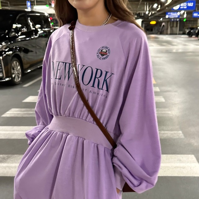 【NEWYORK】waistgatheredcutOP／lavender