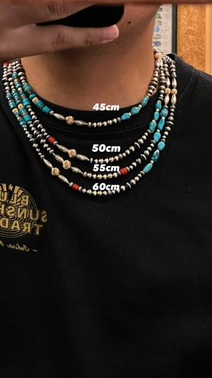 ブライト（Bright）ネックレス（Wave sodalite）50cm