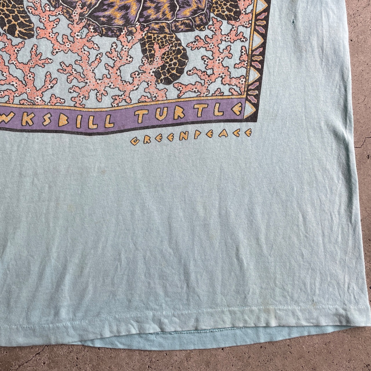 USA製 90年代 カメ アニマル スーベニア プリント Tシャツ メンズM 