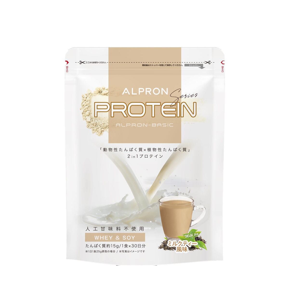 ALPRON BASIC ホエイ&ソイプロテインミルクティー