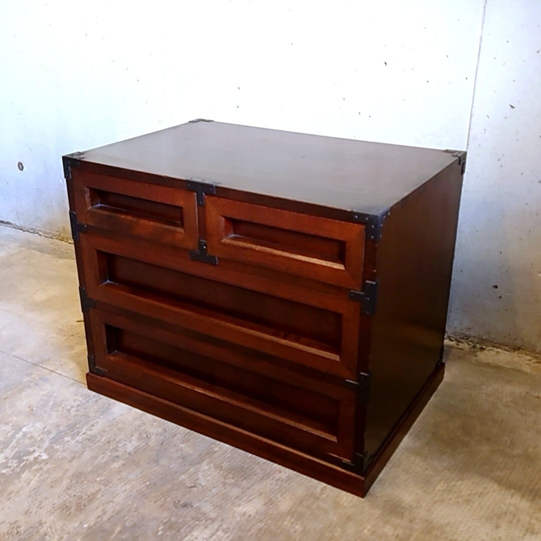 松本民芸家具 "523型 金具付き小抽斗" ミズメザクラ無垢材 民藝家具 和家具