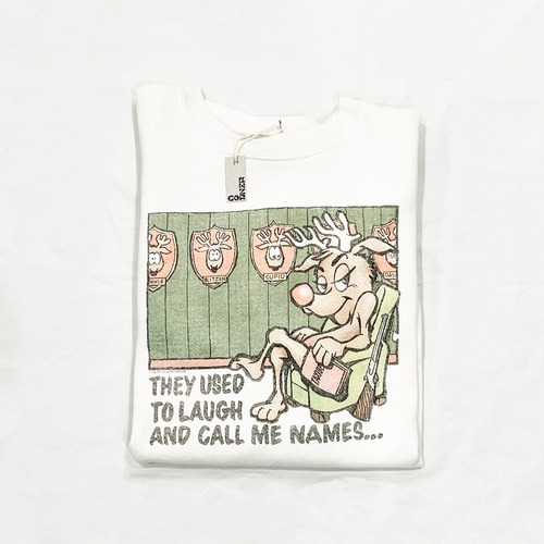 Vintage Joke Printed Sweat Shirt Made In USA