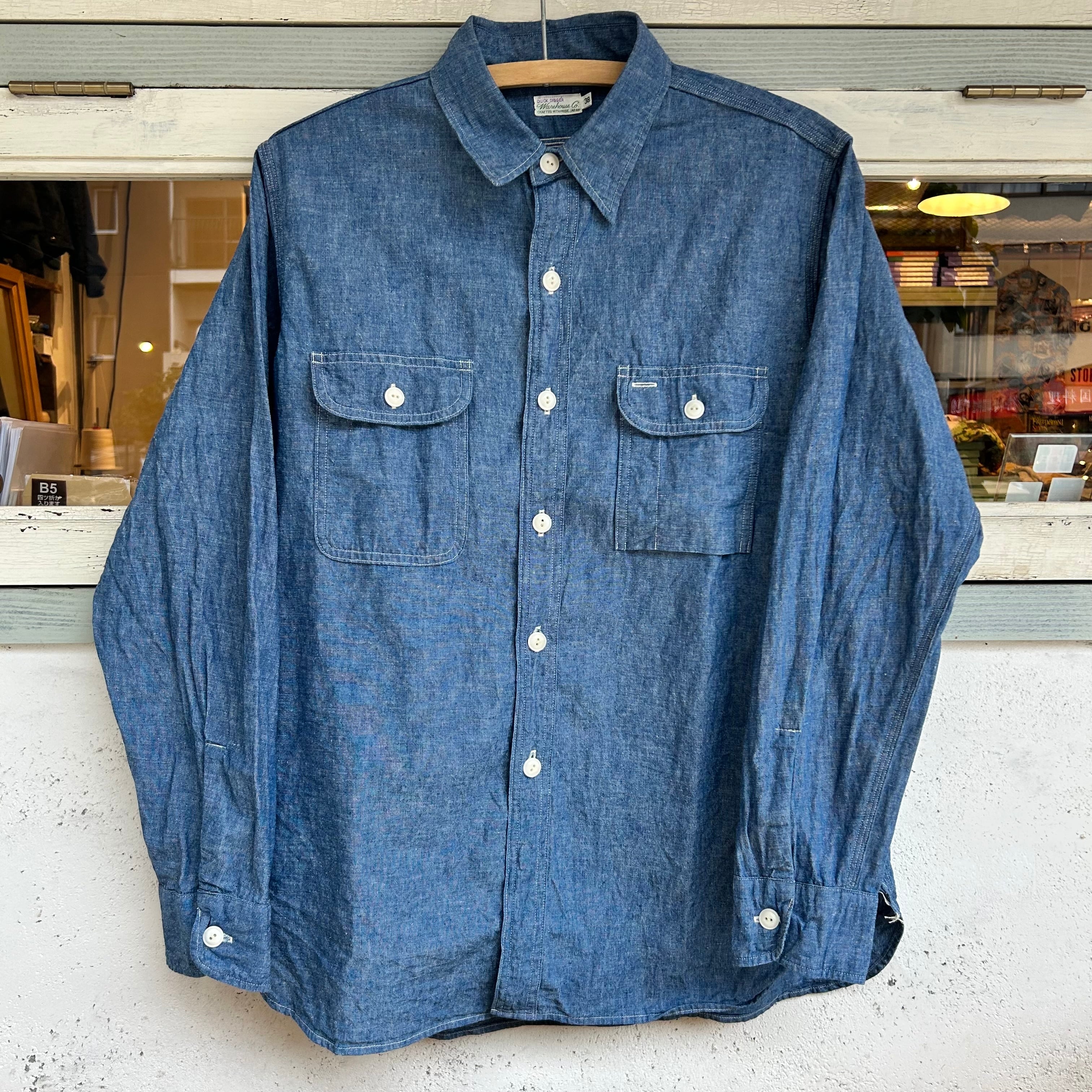 warehouse lot3048 chambray shirt 38サイズ WAREHOUSE Lot.3048 BIG YANK TYPE CHAMBRAY SHIRTS | union online shop