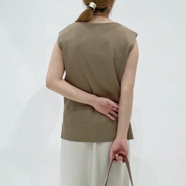 《取寄》ladies .. rayon poly V-neck vest