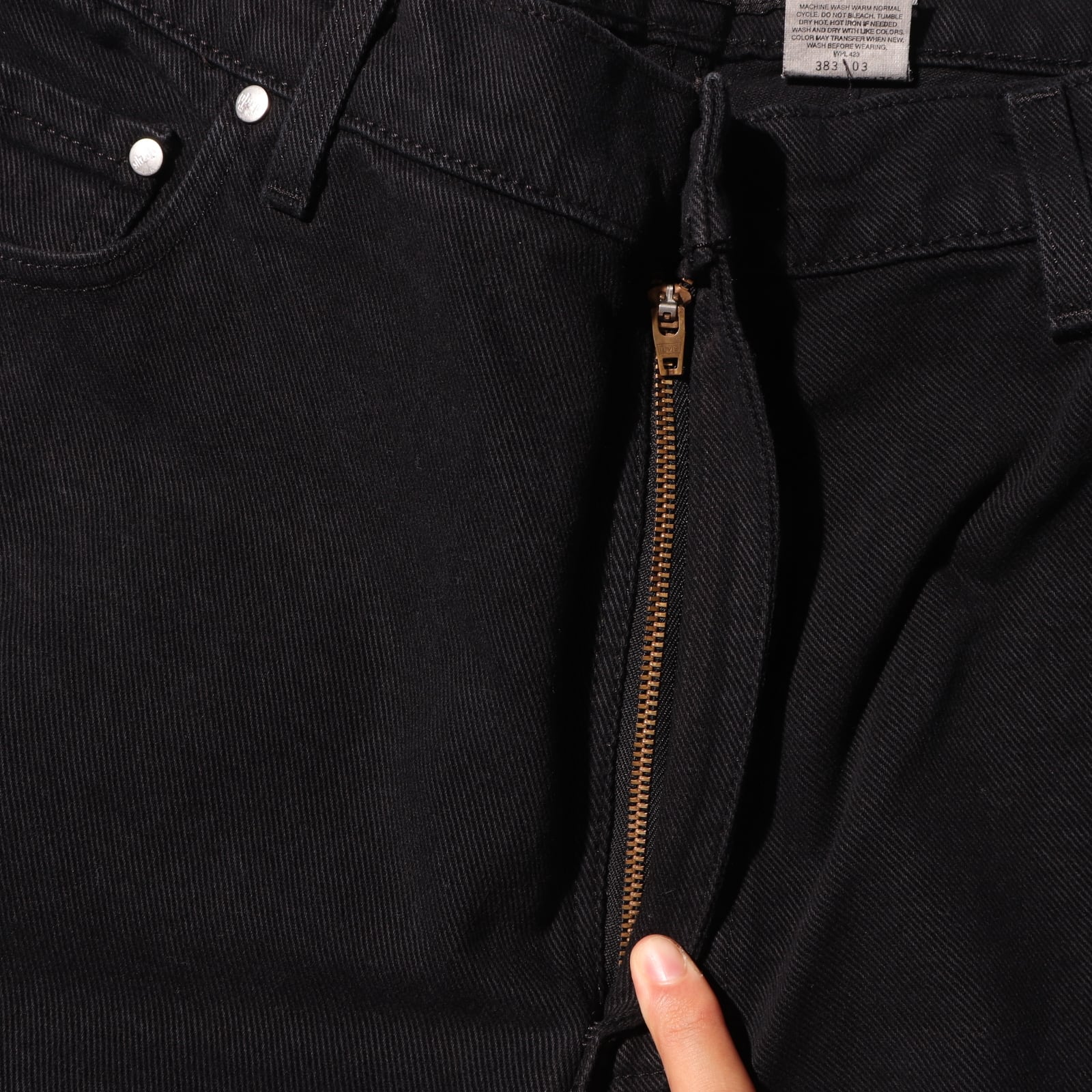 美品 36×30 Levi's Silvertab Loose USA 98年 90s 後染めブラック 黒