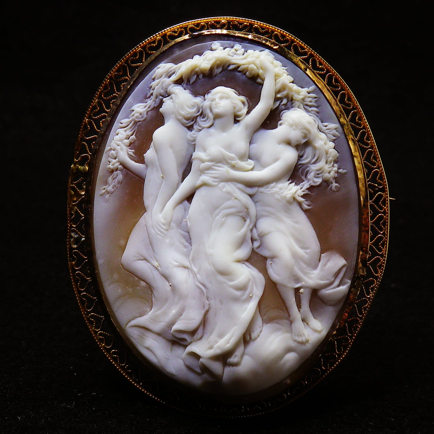 アンティーク(推定20世紀前半) 比類なき名品 ”三美神”