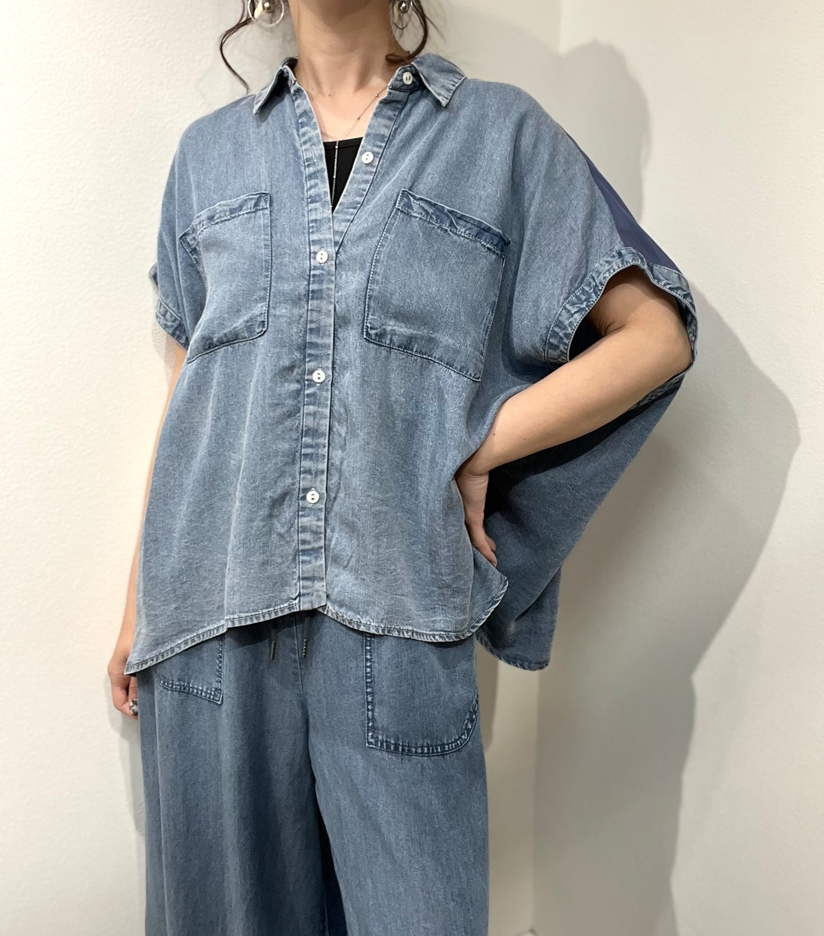 再販item！大人気CYNICALテンセルデニムシャツ | select shop Posie 