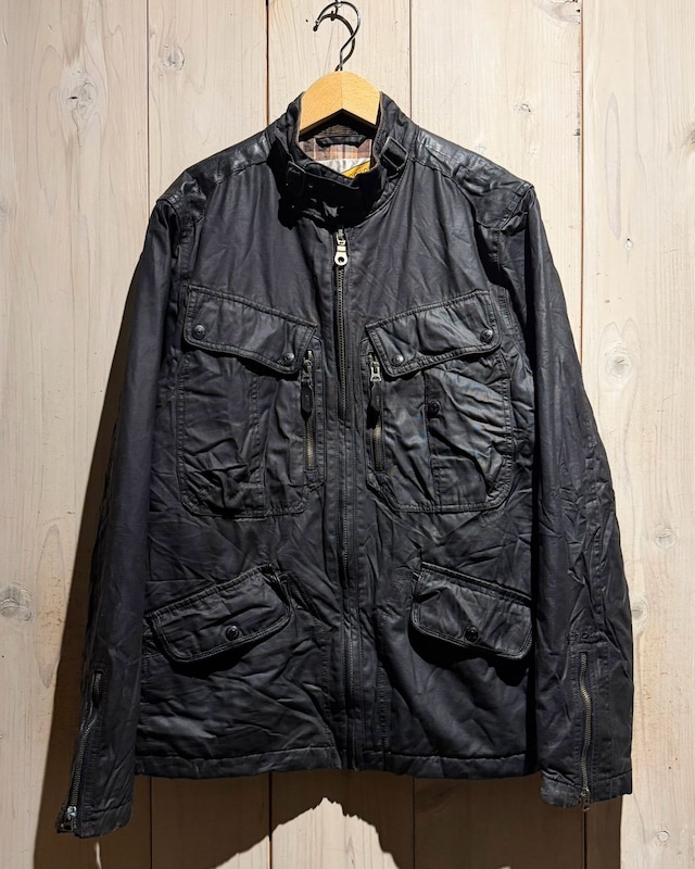【a.k.a.C.a.k.a vintage】80's〜90's “Schott” Leather Switching Vintage Coating Jacket