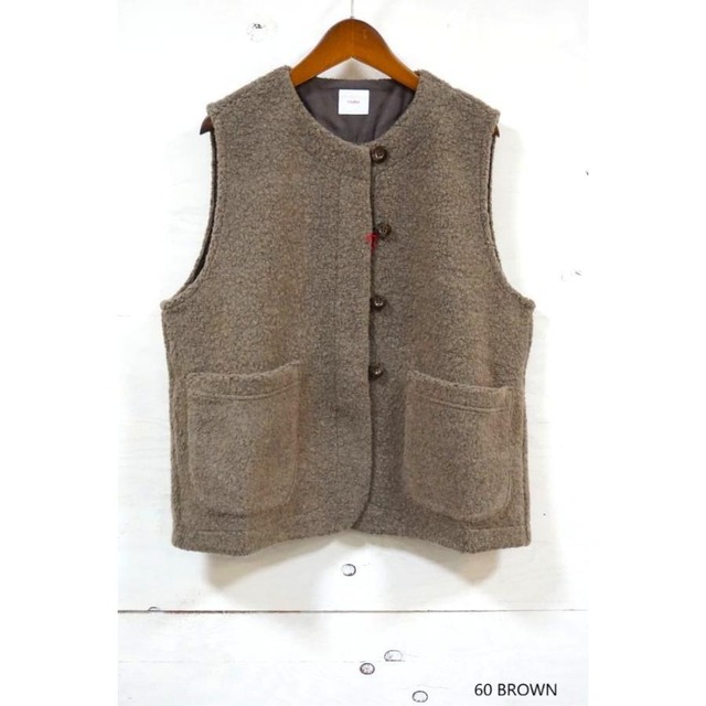 YARRA (ヤラ) ウールリッチパイルループベスト【日本製】YR-1558-255