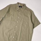 BOSS HUGO BOSS ボス 半袖シャツ L/グリーン系 メンズ