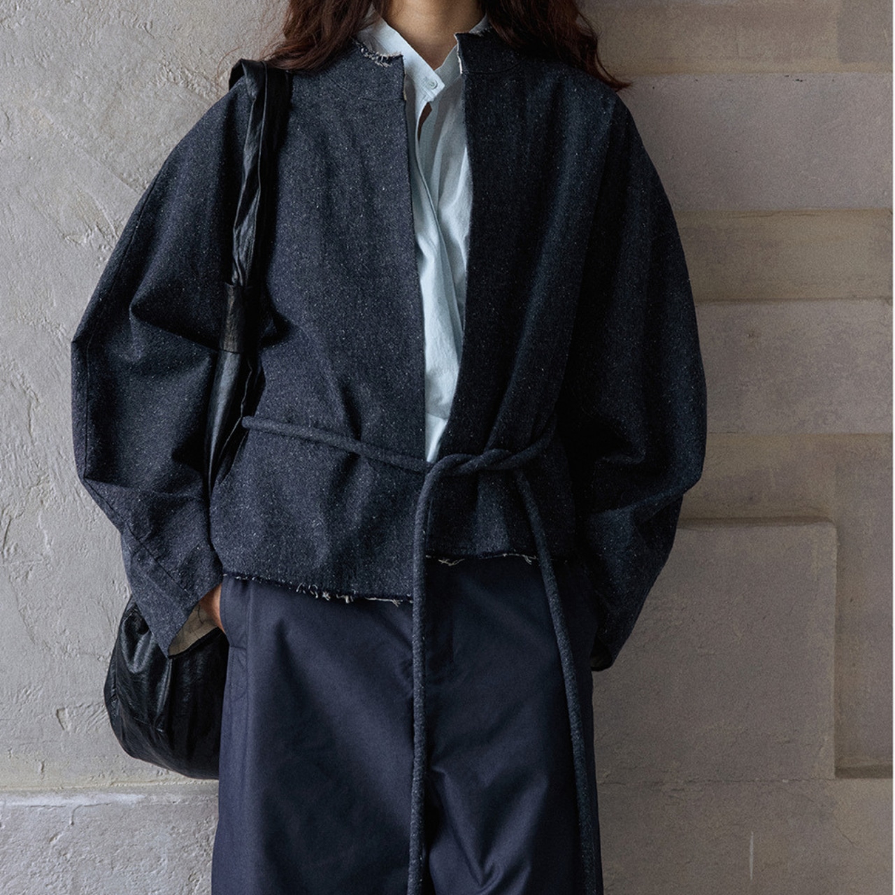 Fringe Detail Denim Jacket T3620