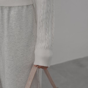 twist texture short knit top J00035