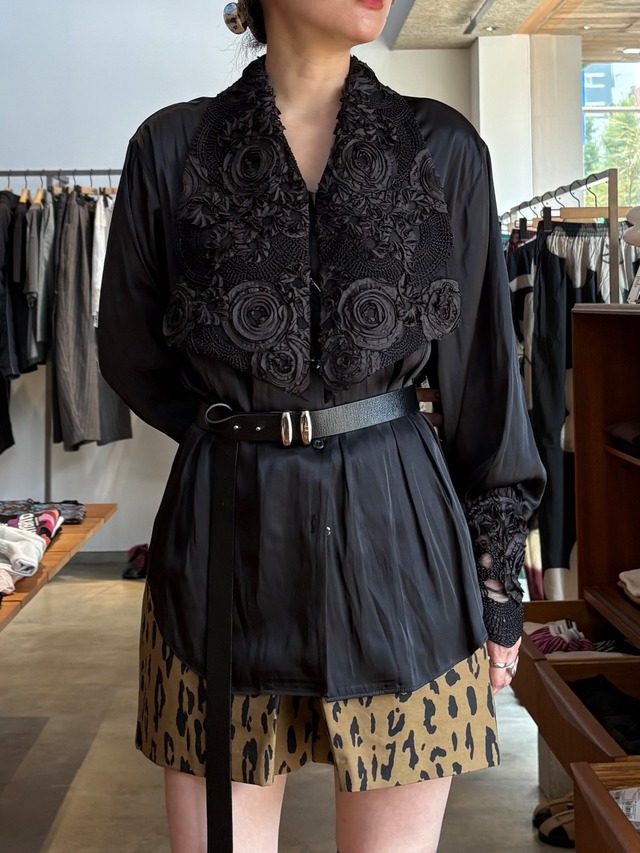 【26AW 】FUMIE TANAKA フミエタナカ / シャツ / embroidery collar SH