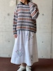 Vintage  Fair Isle Cotton Knit Sweater Made In USA