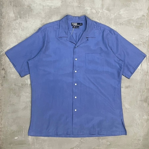 “Size L”Polo Ralph Lauren CALDWELL Silk × Cotton Shirt