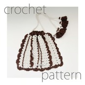 [Pattern] ストライプフリル巾着バッグ