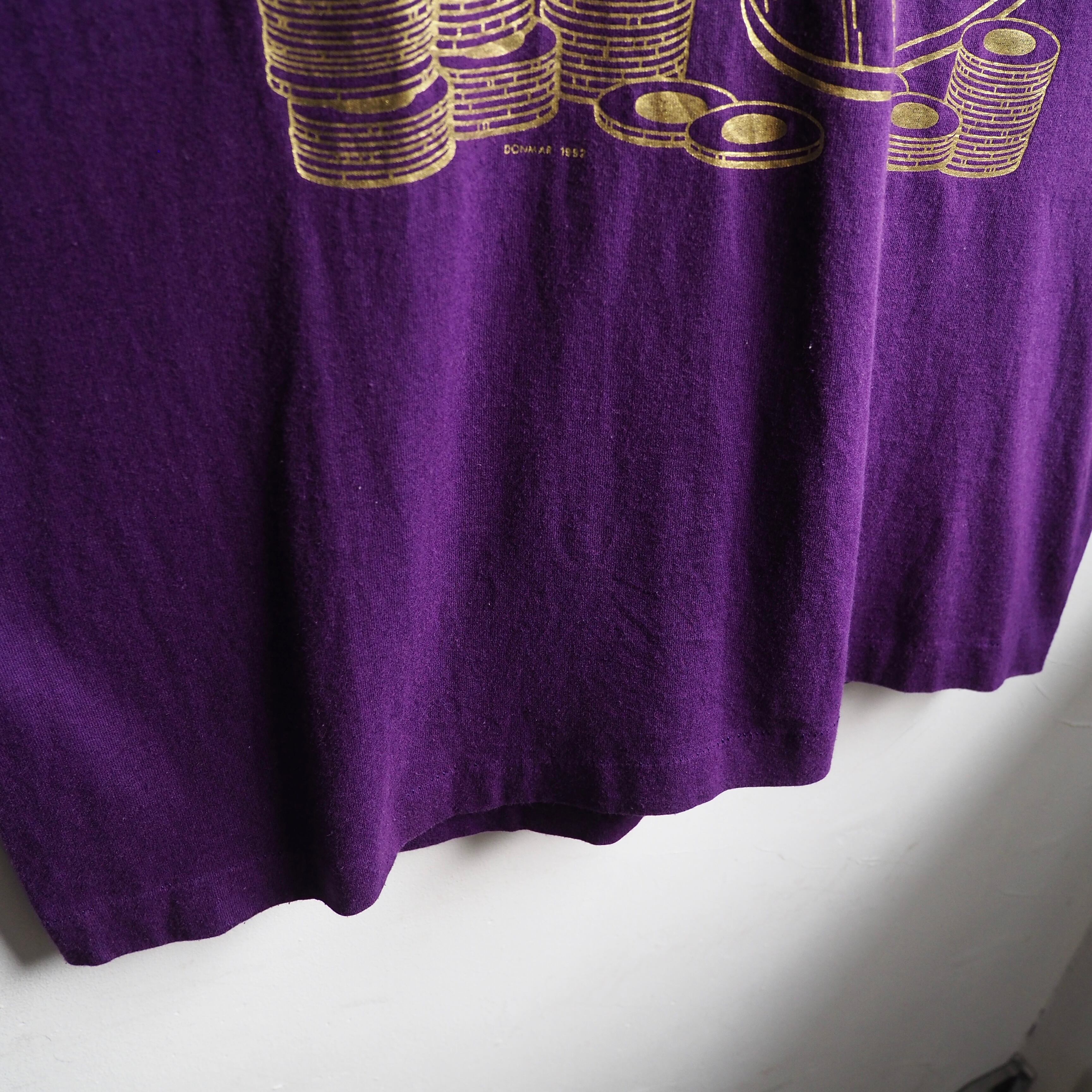 1992s ” Lasvegas ” Casino printed vintage Tee (made in Usa)