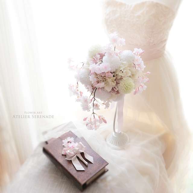 【送料無料】やさしさあふれる桜のブーケ　 SAKURA Wedding Bouquet*