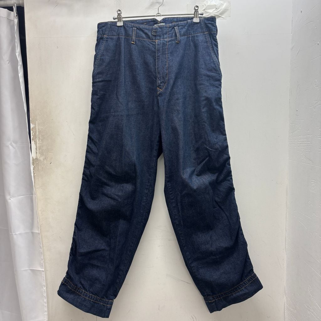 HED MAYNER ヘドメイナー 22AW FRONT FOLD TROUSERS ワイドスラックス