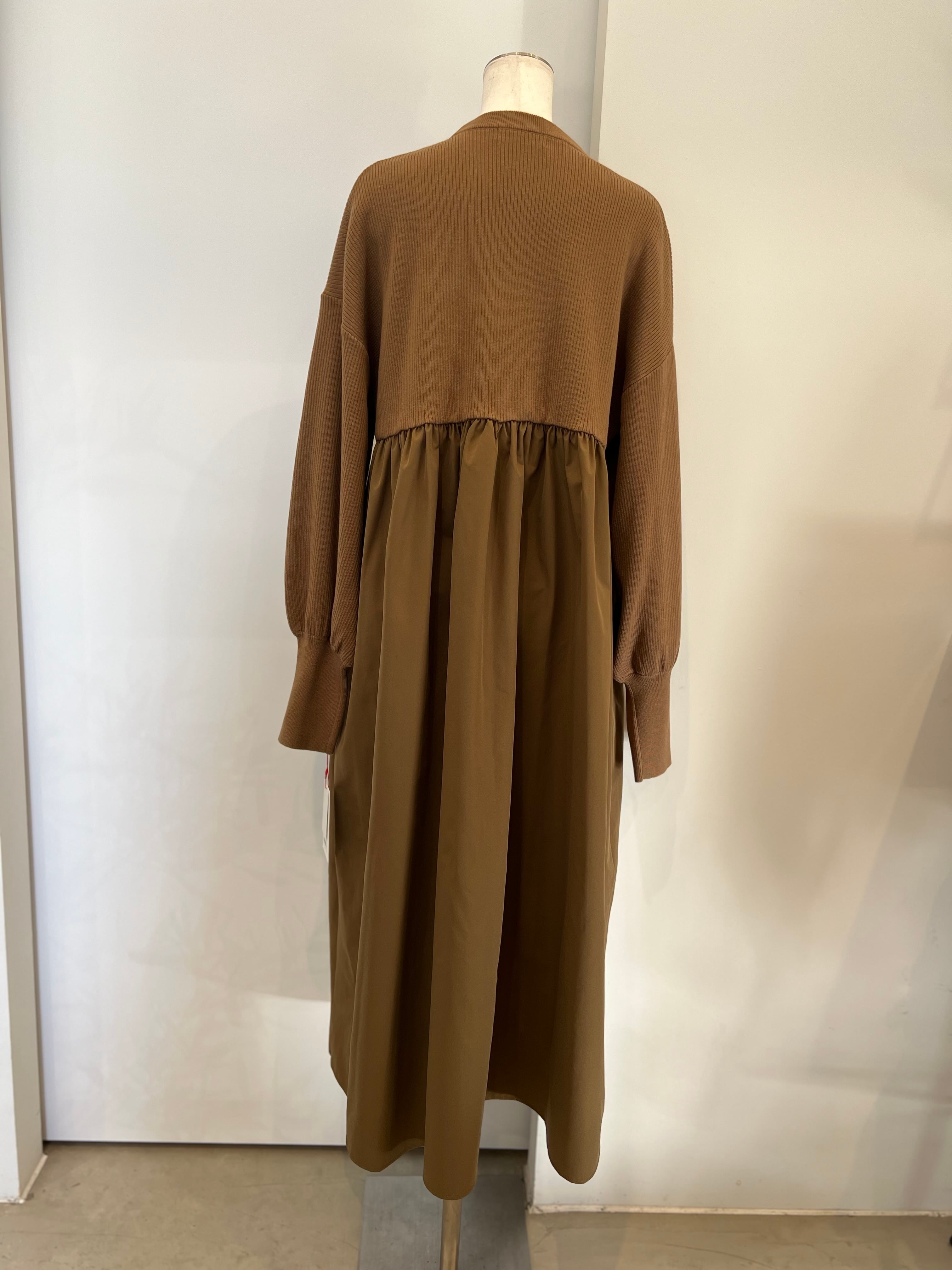 【PASSIONE】異素材ドッキングワンピース 546102