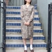 RETRO VINTAGE CHRISTIAN AUJARD RETRO PATTERNED DESIGN ONE PIECE/レトロ古着レトロ柄デザインワンピース