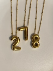 Big number necklace