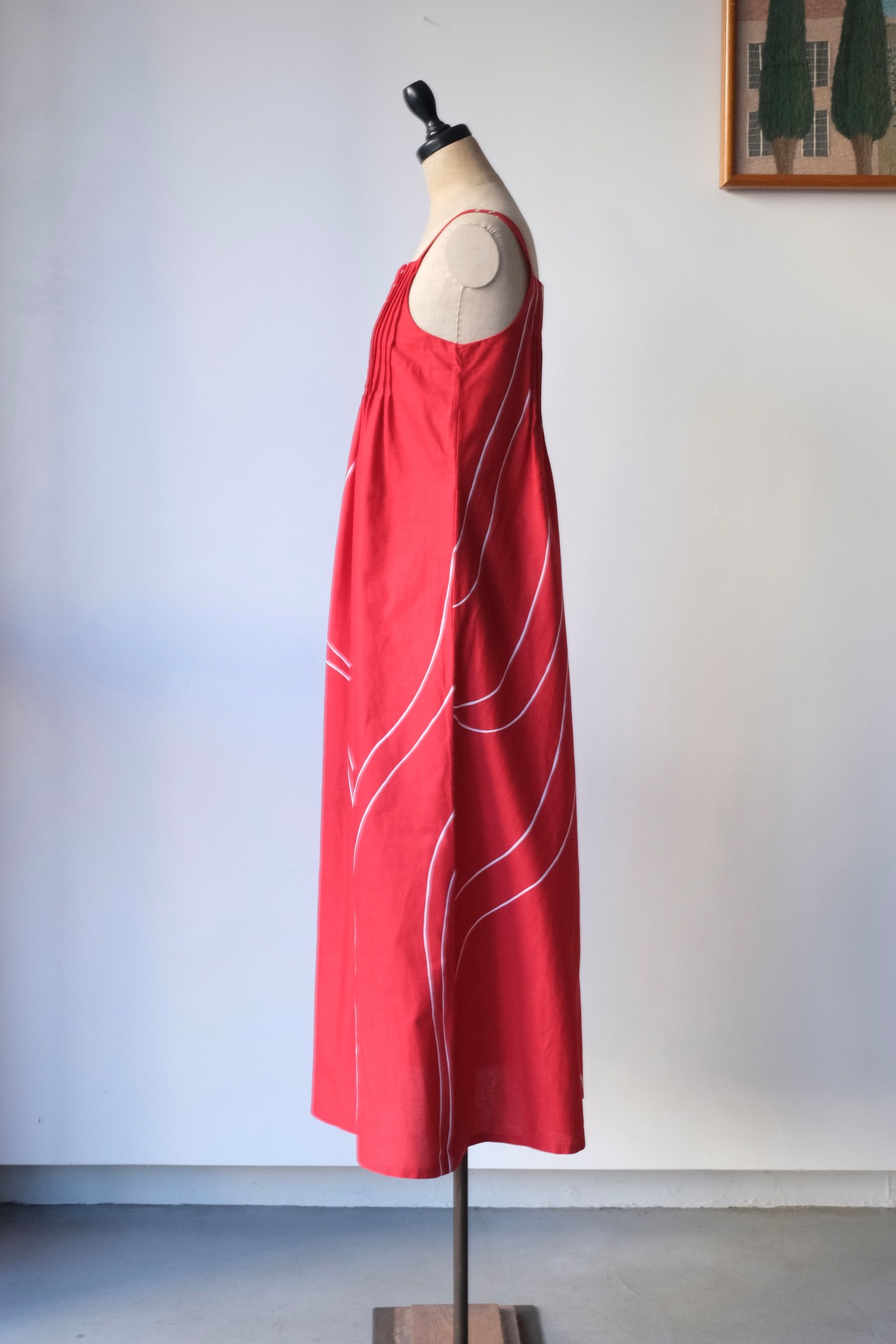Marimekko tomato red white cami dress