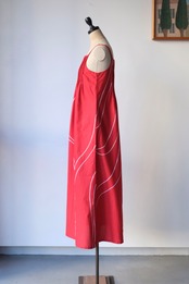 Marimekko tomato red white cami dress