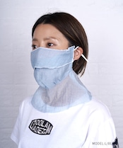 【直営限定ITEM】ソフトオーガンジーフェイスカバー (L/BLUE)　CQ-48521H