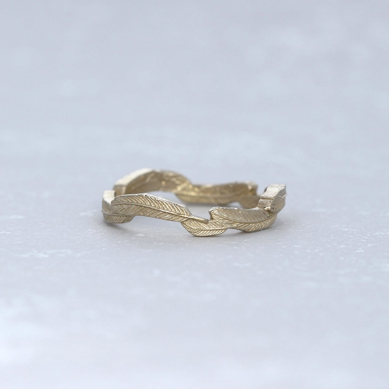 k14WG リング ムーンストーン ヴィンテージ品 k14WG リング ムーン