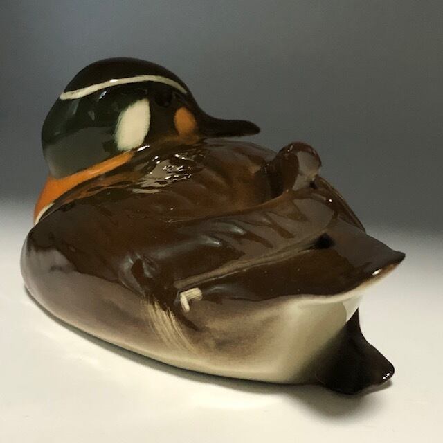 ロモノーソフ　鴨のフィギュア 新品 ロモノーソフ Imperial Porcelain 鴨 カモ 1 | アンティーク