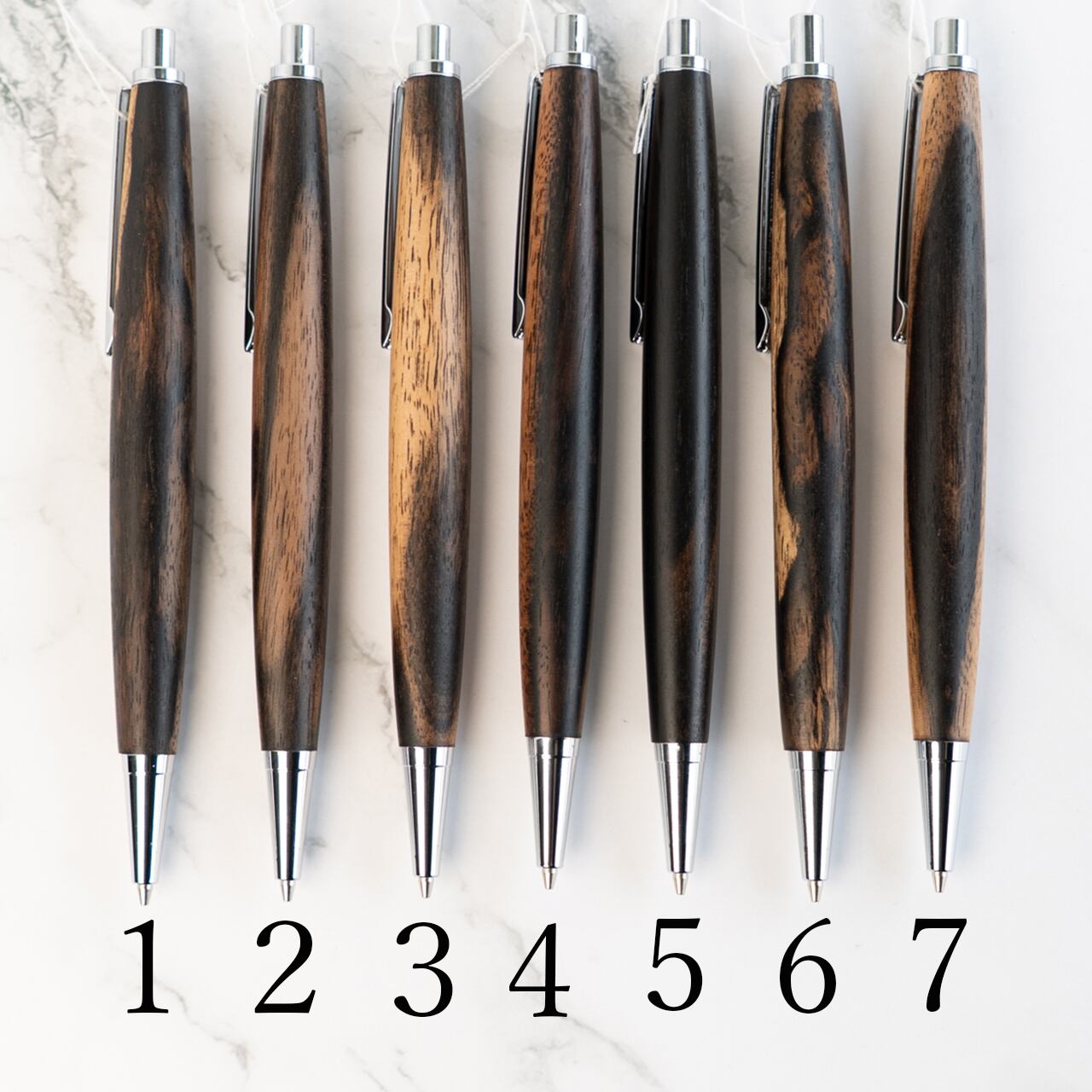 杢軸シャーペン】くろがき（黒柿） / 0.5mmシャープペンシル Penman003