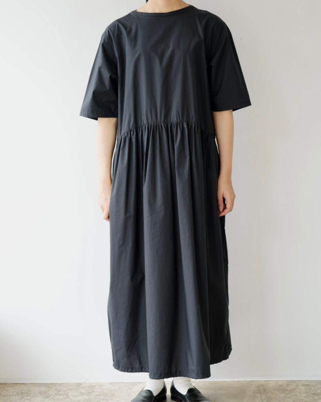 TENNE HANDCRAFTED MODERN オーガンジー ドレス ブラック TENNE