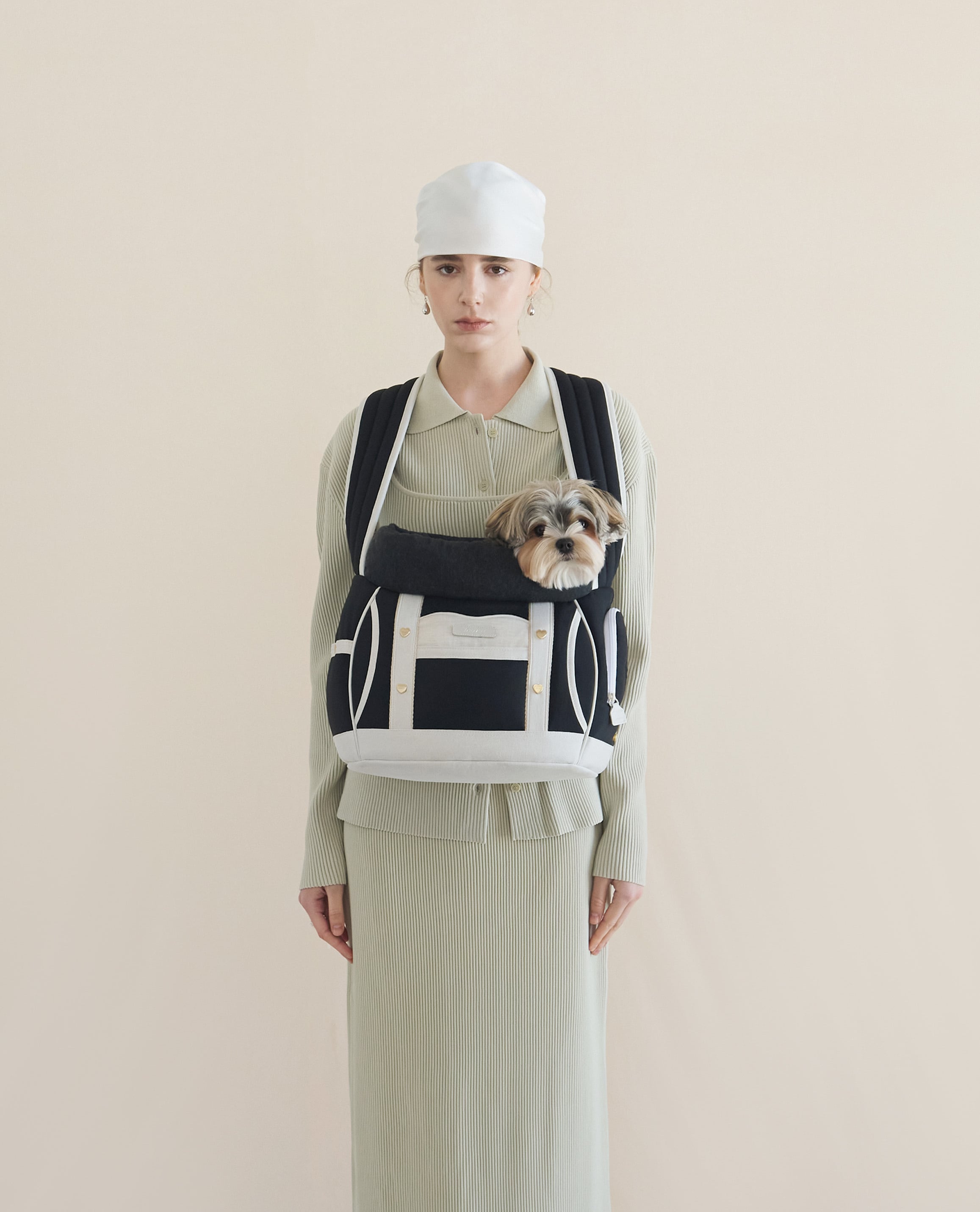 予約】[SEORU] Front Bag black | LUANA DOG