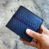 【限定商品】ビルフォールド サンタフェ マットパイソン(藍染)