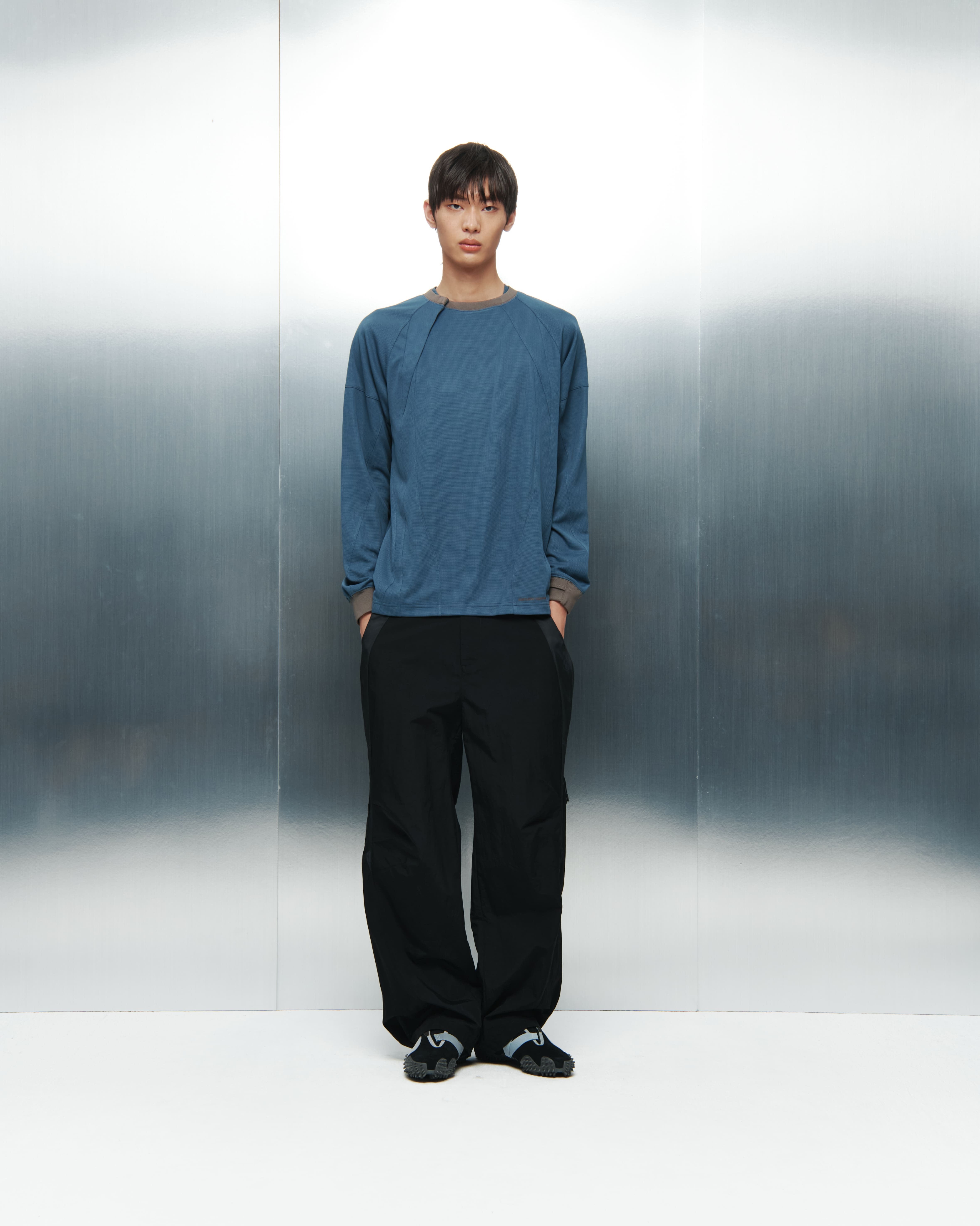 sansangear placket long sleeves サンサンギアー SAN SAN GEAR] PLACKET LONG SLEEVES [SPRUCE BLUE] 正規品 韓国